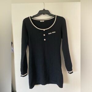 Miu Miu Intarsia-Knit Bodycon Dress